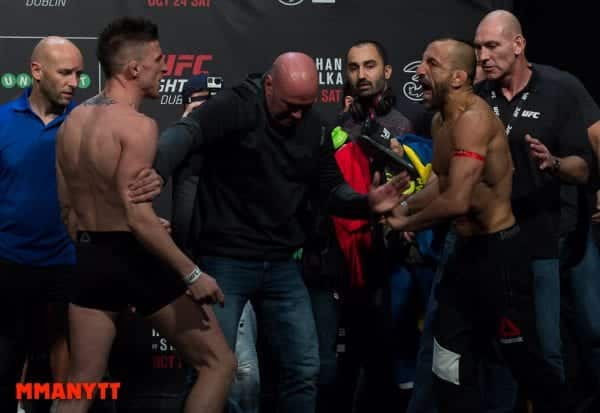 Norman Parke vs. Reza Madadi UFC Fight Night 76 Weigh in Dublin MMAnytt Photo Mazdak Cavian-71