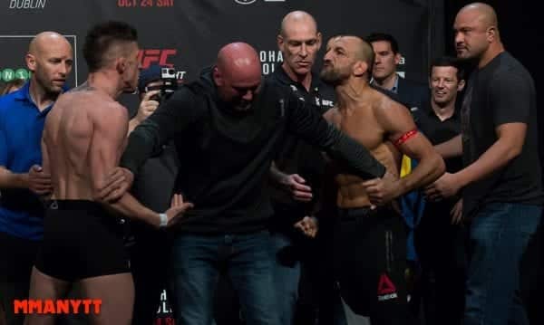Norman Parke vs. Reza Madadi UFC Fight Night 76 Weigh in Dublin MMAnytt Photo Mazdak Cavian-73