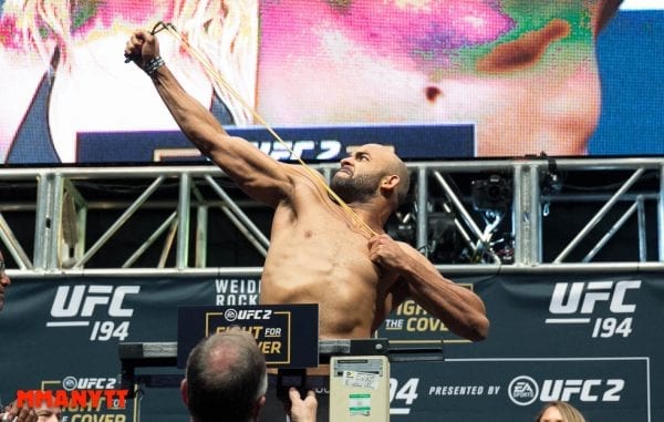 Warley Alves UFC 194 Weigh In Las Vegas MMAnytt Photo Warlley Alves Mazdak Cavian 2015-21