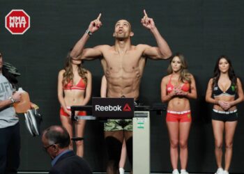 UFC 197 Edson Barboza MMAnytt.se UFC weigh-in 2016-04-21 las vegas nevada mgm PHOTO MAZDAK CAVIAN_-14