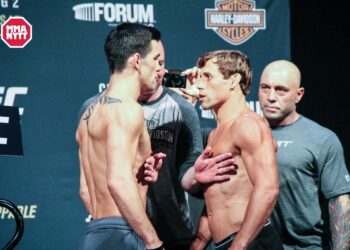UFC 199 Dominick Cruz (c) vs. Urijah Faber Los Angeles photo MMAnytt.se Weighins 20160603-62