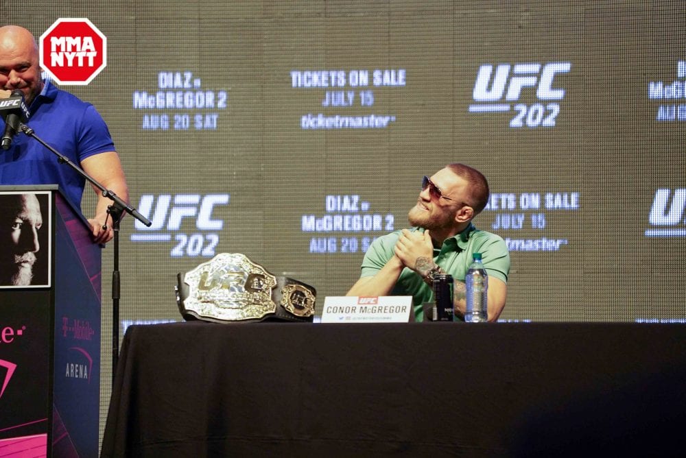 UFC 200 Las Vegas Conor McGregor Dana White 20160707 MMAnytt.se Media Day Vince Cachero