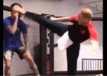 Jean-Claude Van Damme Cody Garbrandt Kick Video MMA UFC MMAnytt