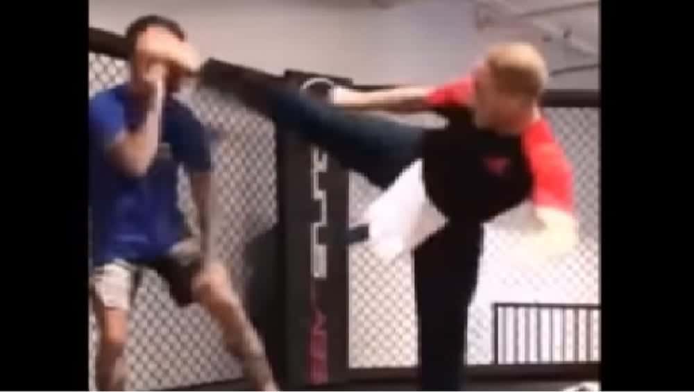 Jean-Claude Van Damme Cody Garbrandt Kick Video MMA UFC MMAnytt