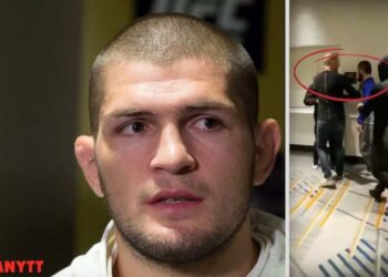 Khabib Nurmagomedov Artem Lobov Heated Confrontation UFC 223 Brooklyn MMA MMAnytt