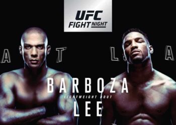 UFC Atlantic City Poster UFC Fight Night 128 Edson Barboza Kevin Lee MMA MMAnytt