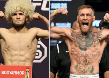 UFC 229 Khabib presskonferensen Nurmagomedov Conor McGregor Ceremonial Weigh Ins Staredowns MMAnytt