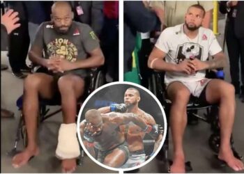 Jon Jones Thiago Santos Wheelchair UFC 239 MMAnytt