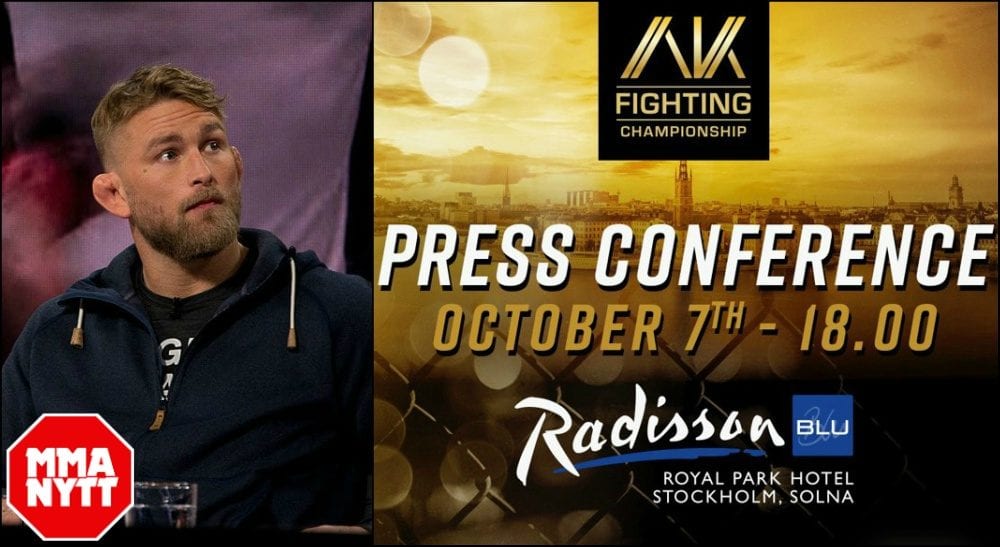 Alexander Gustafsson presskonferens Foto MMAnytt – AK Fighting Championship