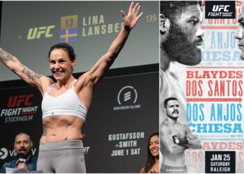 Lina Lansberg UFC Raleigh Foto MMAnytt_UFC Poster