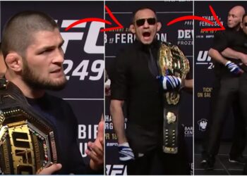 Khabib Nurmagomedov Tony Ferguson Foto UFC-screenshot