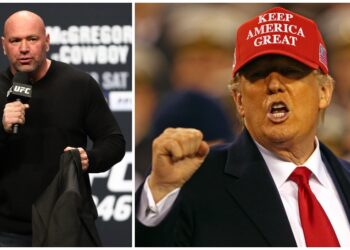 UFC-bossen Dana White och USA:s president Donald Trump