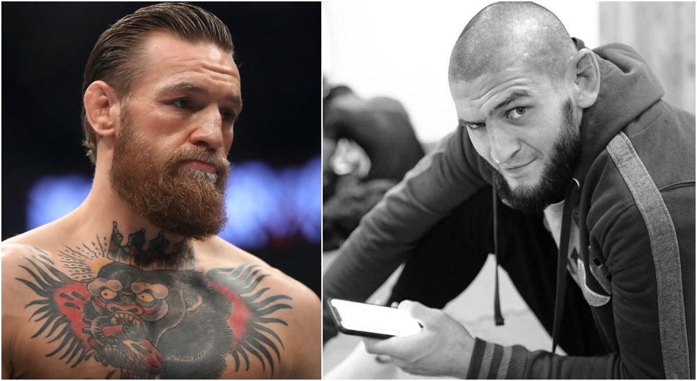 Conor McGregor Khamzat Chimaev (© Mark J. Rebilas-USA TODAY Sports & Instagram_ khamzat_chimaev)