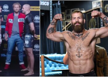 Andreas Bane Gustafsson MMA KSW staredown