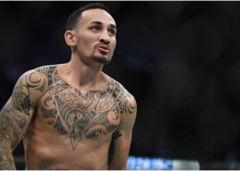 Presskonferens UFC Max Holloway (© Stephen R. Sylvanie-USA TODAY Sports)