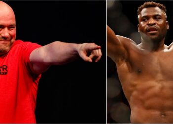 Dana White Francis Ngannou (© Mark J. Rebilas, © David Berding-USA TODAY Sports)