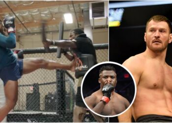 Francis Ngannou, Stipe Miocic, © Jerome Miron-USA TODAY Sports © Joe Camporeale-USA TODAY Sports
