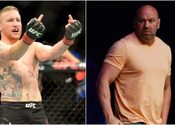 Justin Gaethje, Dana White, © Steven Branscombe, Jasen Vinlove US Sport TODAY