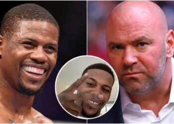 Kevin Holland, Dana White, © Bill Streicher-USA TODAY Sports© Mark J. Rebilas-USA TODAY Sports