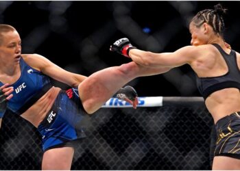UFC 261 Rose Namajunas Zhang Weili UFC 261 (© Jasen Vinlove-USA TODAY Sports)