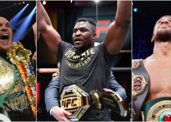 Tyson Fury, Francis Ngannou, Anthony Joshua, © Joe Camporeale, Jeff Bottari US Sport TODAY, Instagram @anthonyjoshua