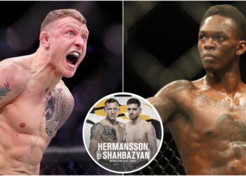 Jack Hermansson Edmen Shahbazyan Israel Adesanya (© Bill Streicher, Frank-USA TODAY Sports)