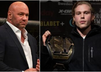 Anton Turkalj Dana White (© Jasen Vinlove-USA TODAY Sports + StefanRomare MMAnytt)