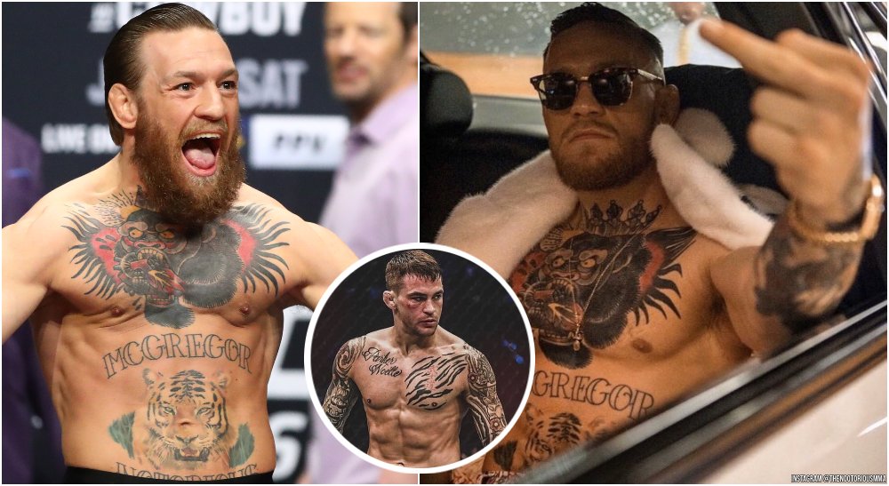 Conor McGregor Dustin Poirier (USA Today Sports + Instagram @TheNotoriousMMA @DustinPoirier)