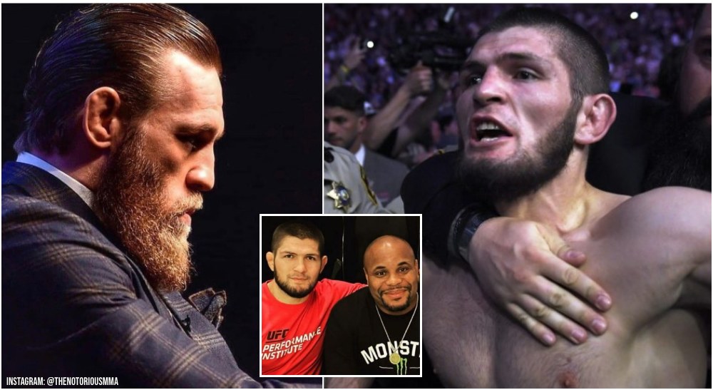 Conor McGregor Khabib Daniel Cormier (Instagram @TheNotoriousMMA + @DanielCormier)