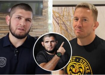 Khabib Nurmagomedov, George St-Pierre, @georgesstpierre, @khabib_nurmagomedov