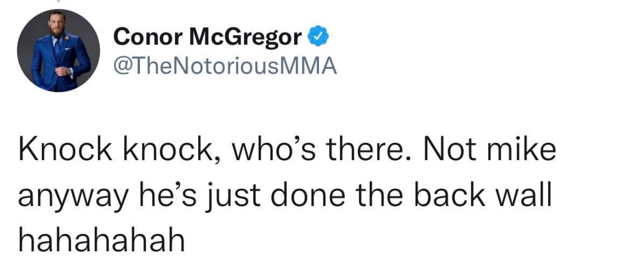 Conor McGregor Michael Bisping