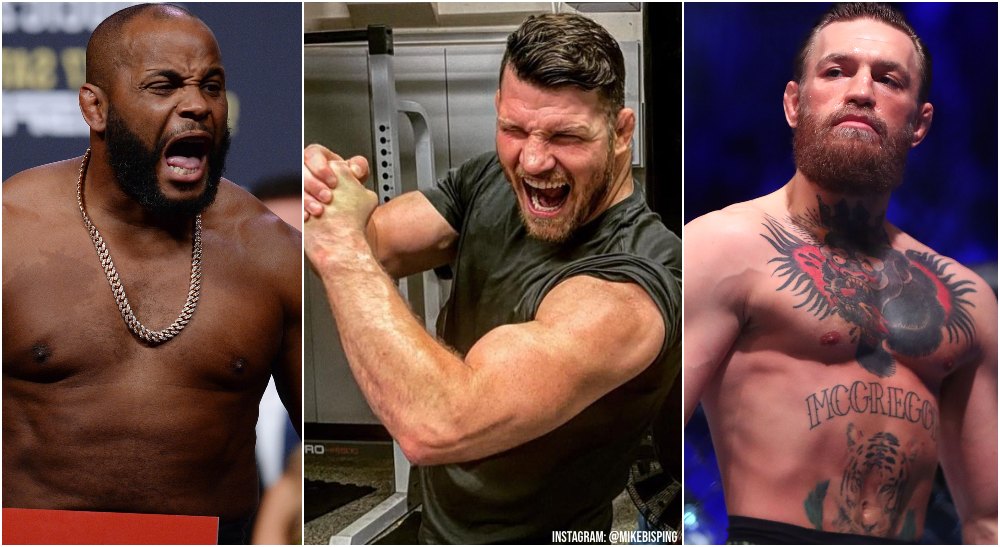 Michael Bisping Daniel Cormier Conor McGregor (USA Today Sports + Instagram_ @MikeBisping)