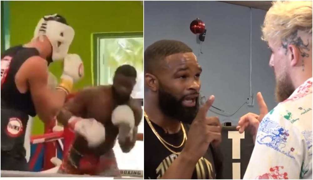 Tyron Woodley sparring