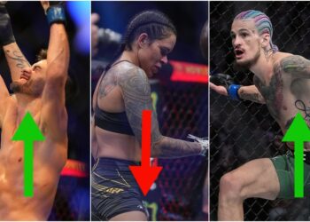 Dominic Cruz, Amanda Nunes, Sean O’Malley. Foto_ Stephen R- Sylvanie