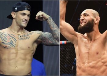 Dustin Poirier Khamzat Chimaev. Foto_ © Gary A. Vasquez-USA TODAY Sports, Instagram; Khamzat_chimaev (1)