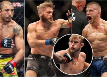 Jose Aldo, Fiziev, Dillashaw, Alexander Gustafsson (© Sergei Belski+Noah K. Murray-USA TODAY Sports)