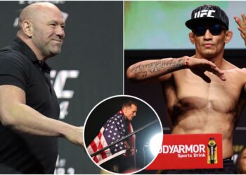 Tony Ferguson, Dana White, Michael Chandler