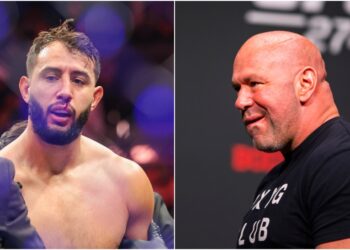 Dominick Reyes och Dana White