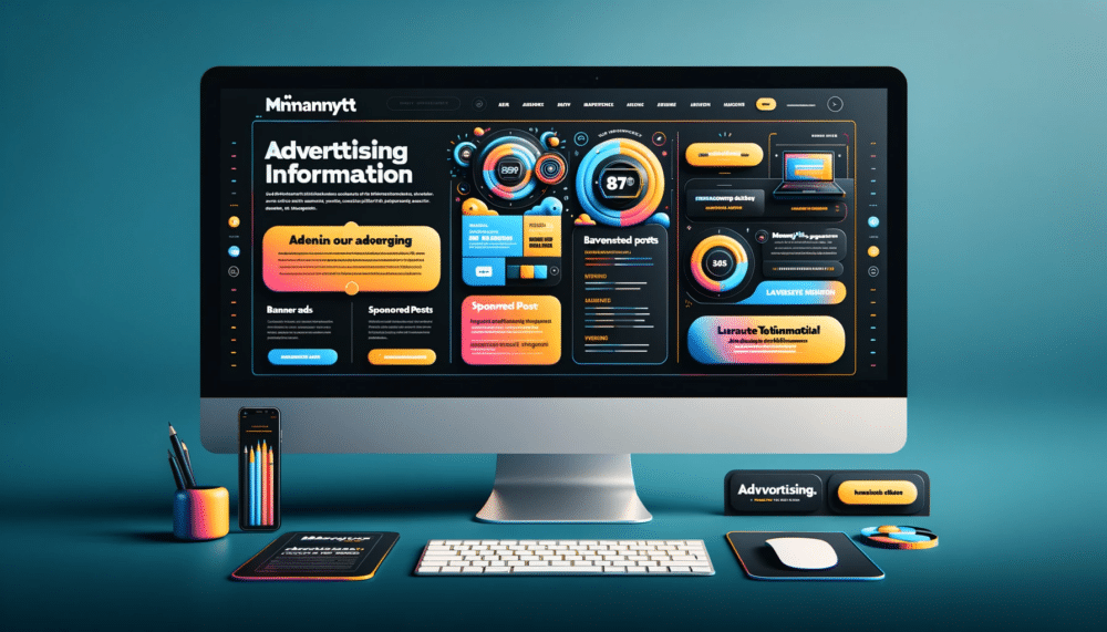 DALL·E 2023-10-27 08.17.21 – A sleek and modern website design for an advertising information page for MMAnytt.se. The design should feature a clean layout, vibrant colors represe