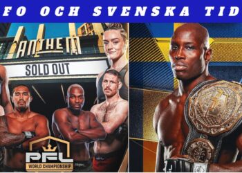 Sadibou Sy MMA MMAnytt PFL 10 matchkort svenska tider