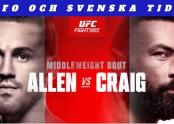 UFC Vegas 82 Brendan Allen Paul Craig svenska tider odds mmanytt mma