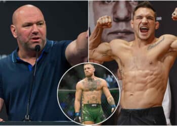 Dana White, Conor McGregor, Michael Chandler