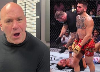 MMA News - Dana-White-avslojar-vad-han-angrade-under-Topuria-vs-Holloway-matchen