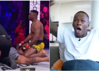 Israel Adesanya reagerar pa Francis Ngannou seger - MMAnytt - 1000x547