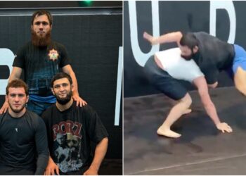 MMA News - Khamzat-Chimaev-tranar-med-olympiska-guldmedaljoren-infor-UFC-308-MMAnytt-1000x547-1