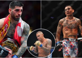 Dustin Poirier om huvudmatchen.