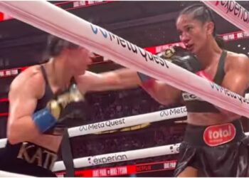 Amanda Serrano delar bild på SKRÄCKSKADAN