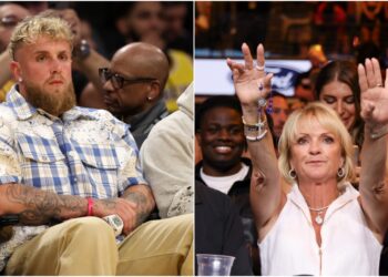 Jake Paul och Pam Stepnick.