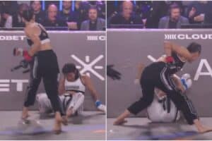 Aline Pereira säkrar kontroversiell TKO vid Karate Combat 52