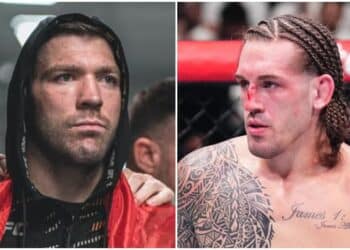 Dricus du Plessis pikar Brendan Allen efter UFC Fight Night 252